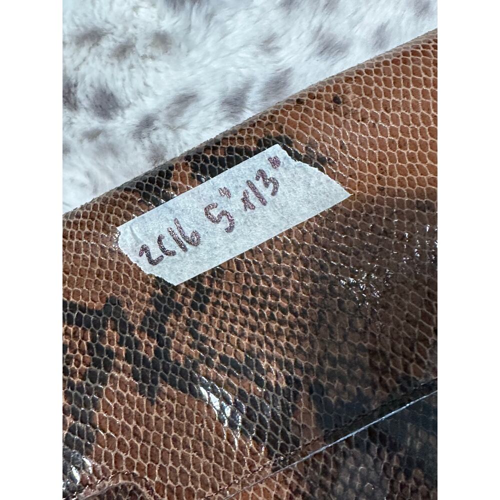 Y2K Casual Corner Genuine Leather Python Snake Pr… - image 2